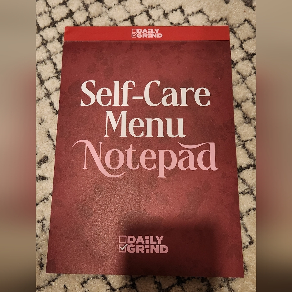 The Daily Grind Self Care Menu Notepad New